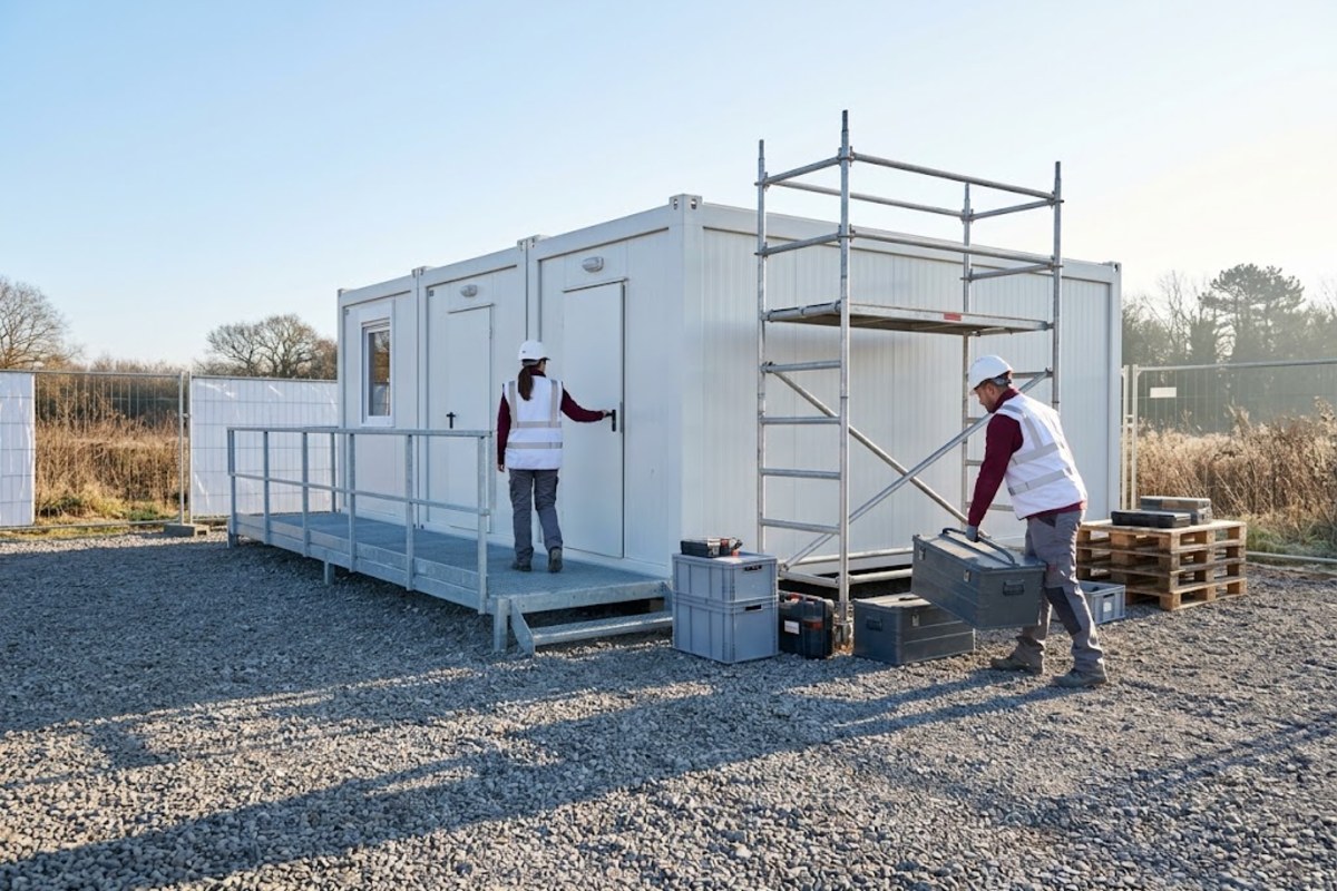 Installations de chantier mises en place par Valoprim