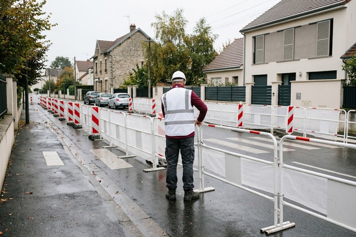 Sécurisation de l'emprise d'un chantier