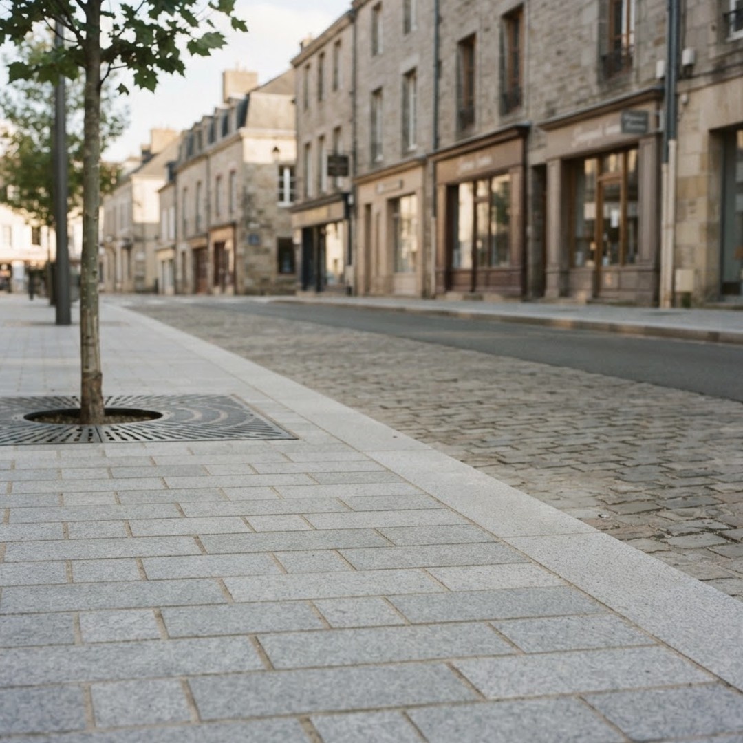 Trottoir remis en état après travaux